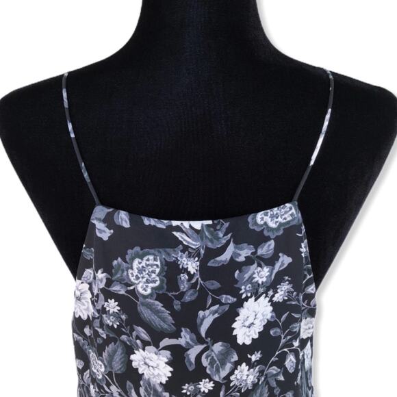 NEW Wayf Posie Strappy Camisole Black Ivory Floral Lace Strappy Cutout Tank Top - Picture 8 of 10